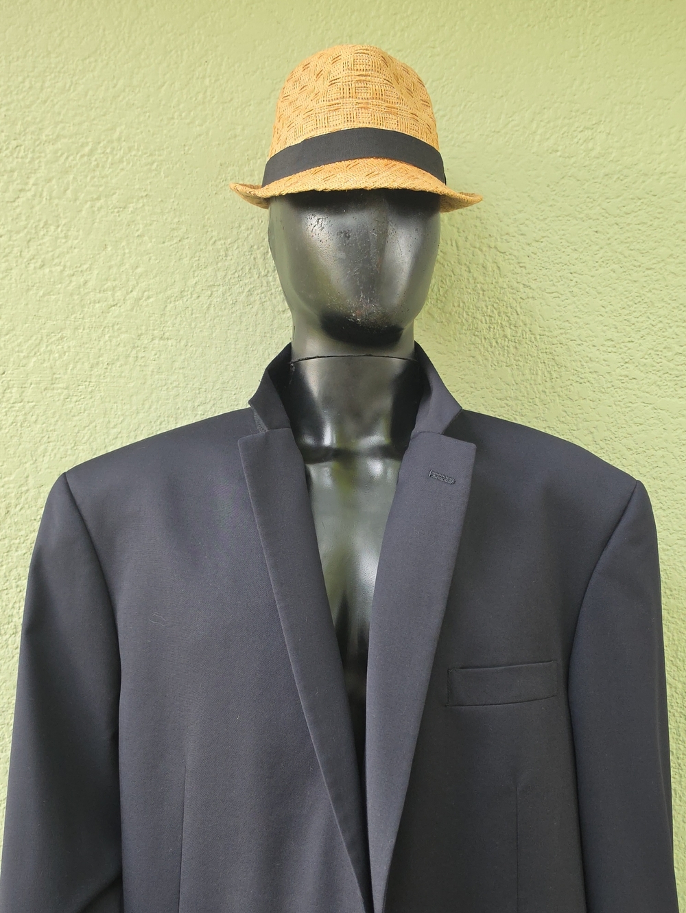 Hart Schaffner Marx (USA) Men's  Navy Pure Wool Blazer *Brass Button Accents*